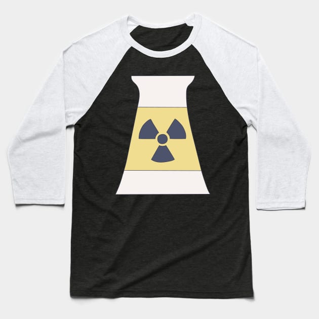 Nuclear Power - Thermal Power Station - Nuclear Reaction Baseball T-Shirt by DeWinnes